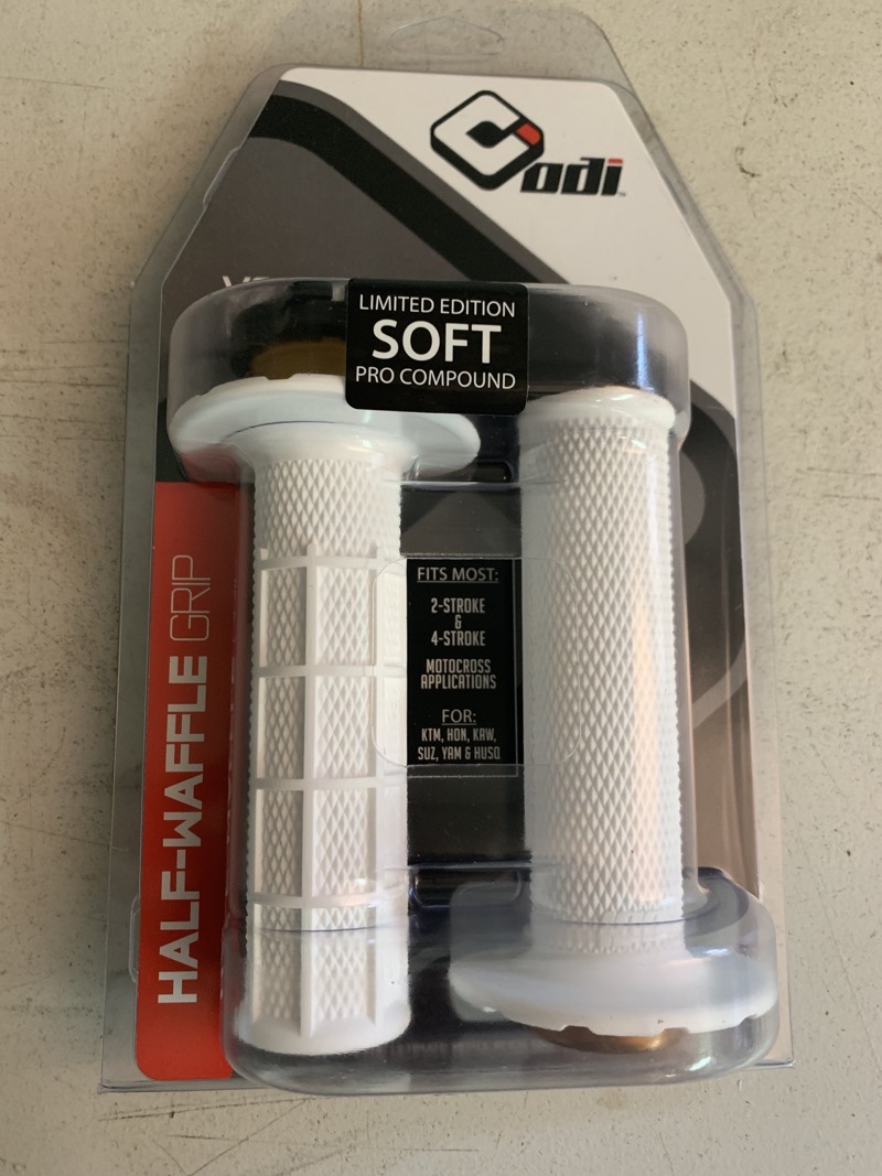 MX V2 ODI Lock On Half Waffle Grips - Keefer, Inc. Tested