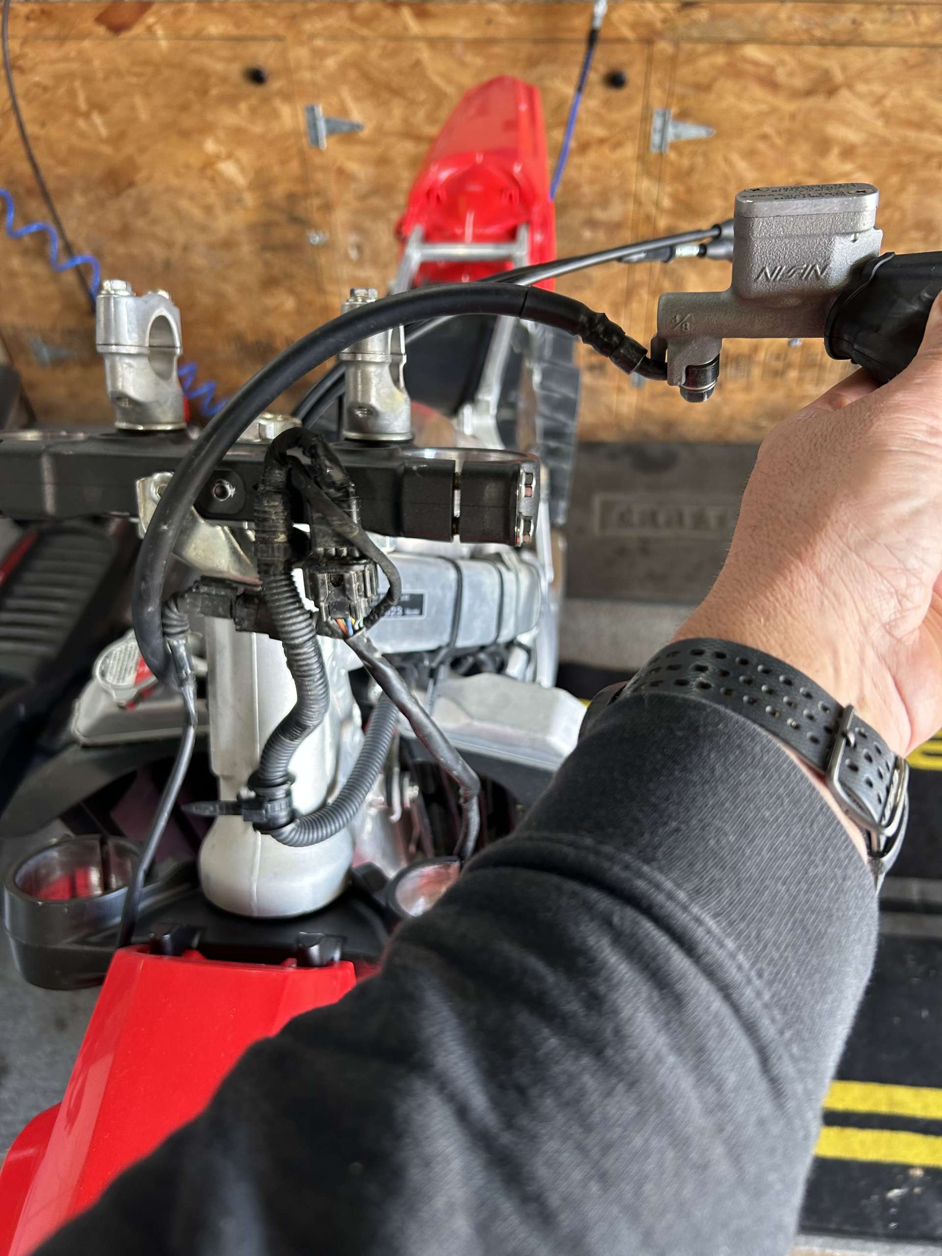 Honda CRF450R Hydraulic Clutch Cable Optional Routing Keefer, Inc. Tested