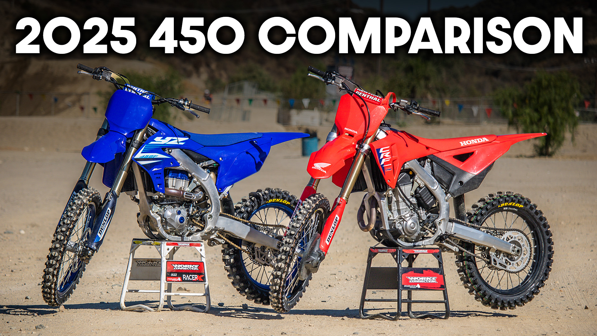 RMATVMC Keefer Tested Show 395 2025 Honda CRF450R vs. Yamaha YZ450F Comparison Keefer, Inc