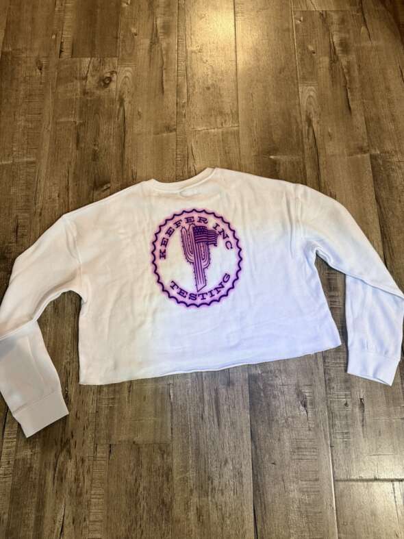KEEFER TESTED "CACTUS" Girls crop-top sweatshirt - Image 2