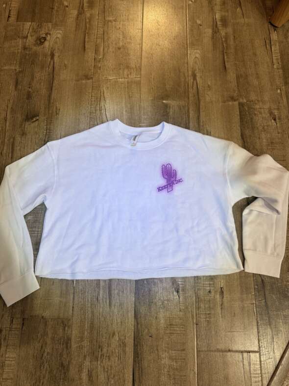 KEEFER TESTED "CACTUS" Girls crop-top sweatshirt